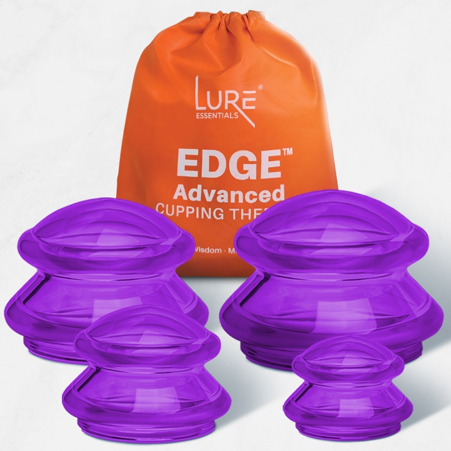 EDGE™ Cupping Therapy Set Blue, 4 Cups
