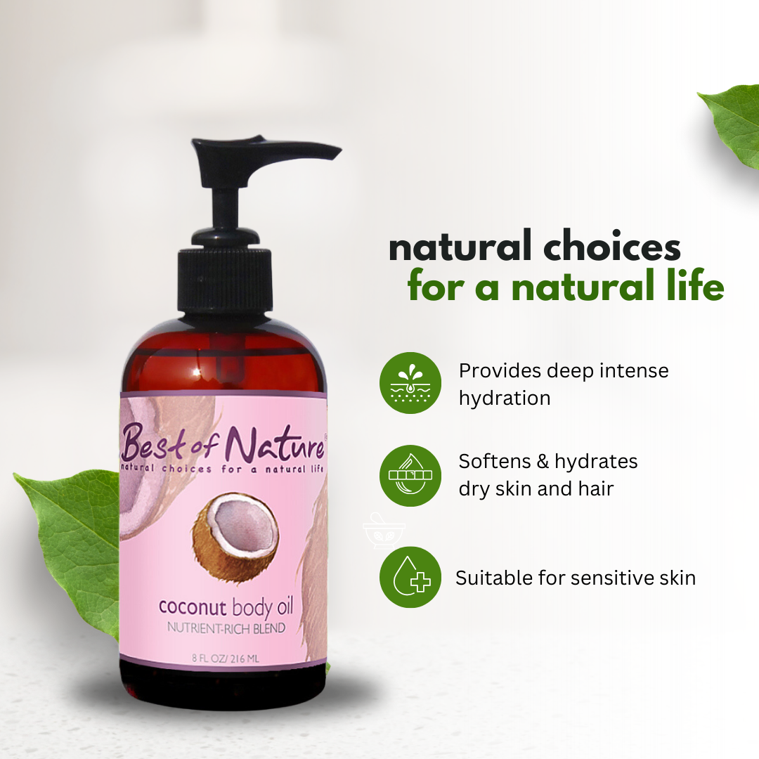 Best of Nature Fractionated Coconut Massage & Body Oil - 100% Pure