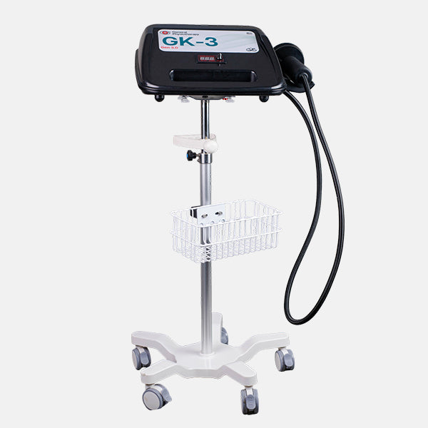 GK-3 Gen 3.0 handheld electric oscillating percussion massager - professional stand unit by General Physiotherapy.