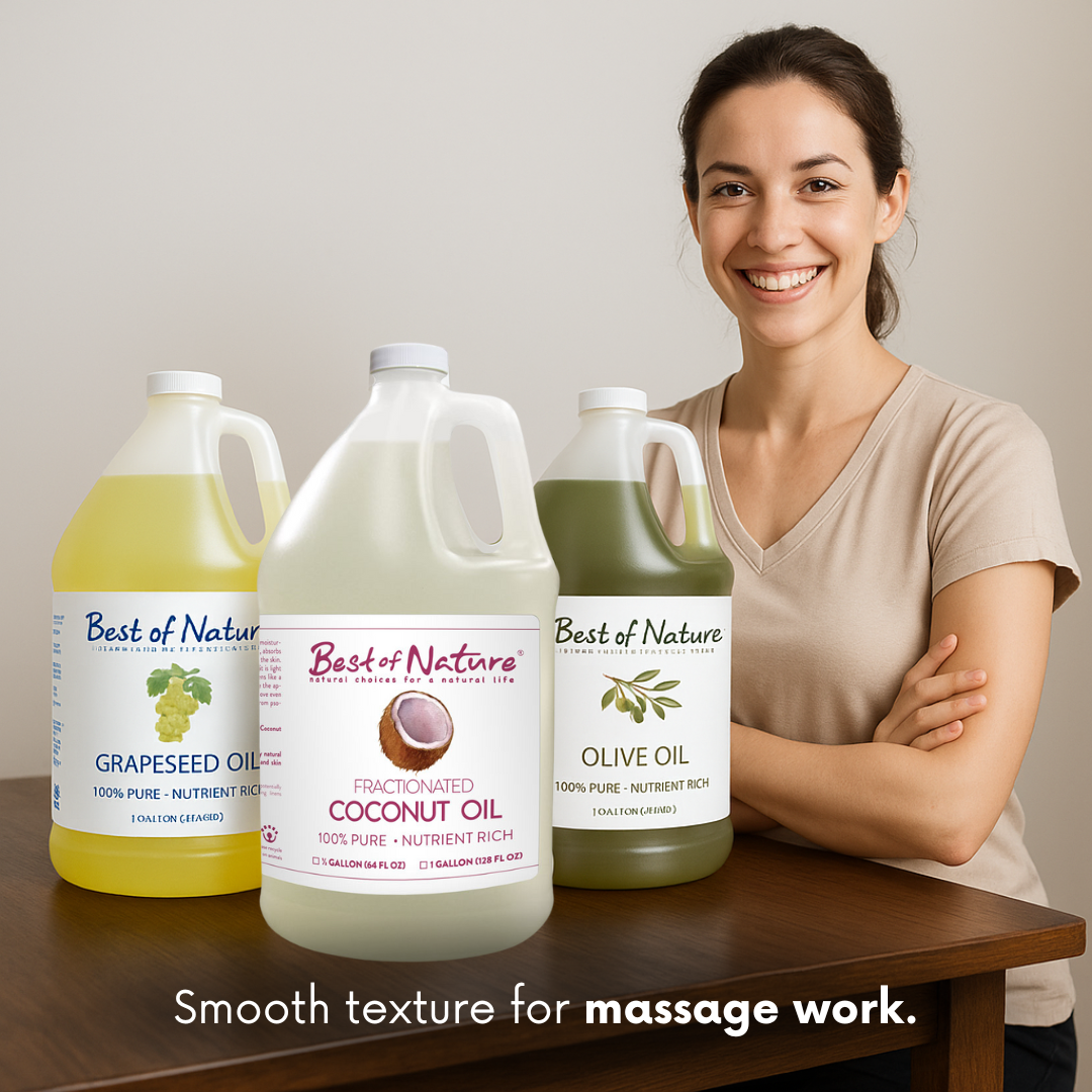 Best of Nature Grapeseed Massage & Body Oil - 100% Pure