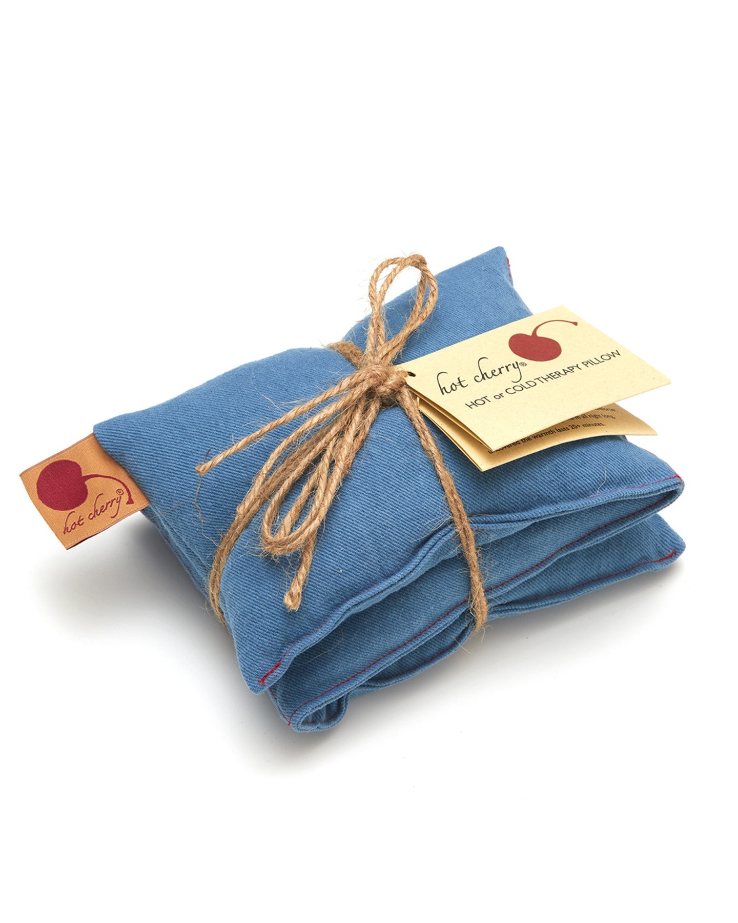 Hot Cherry Neck Wrap in Blue Denim - Natural Hot and Cold Therapy Pack