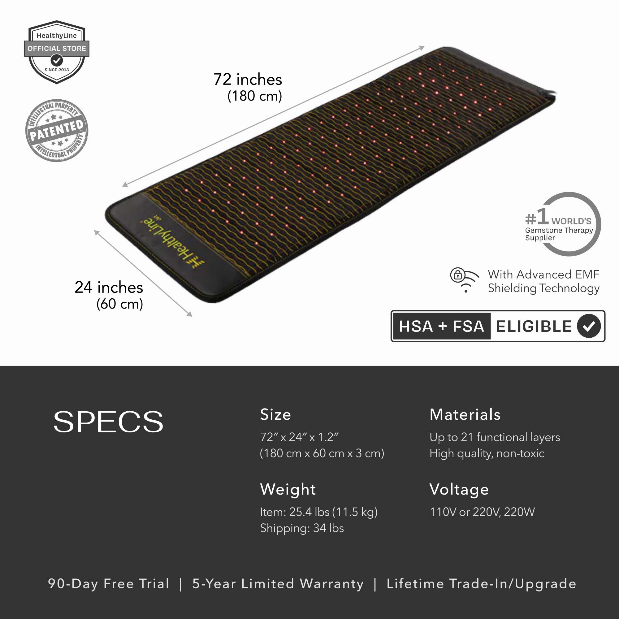 Jet Series | PEMF Far Infrared Heating Mats