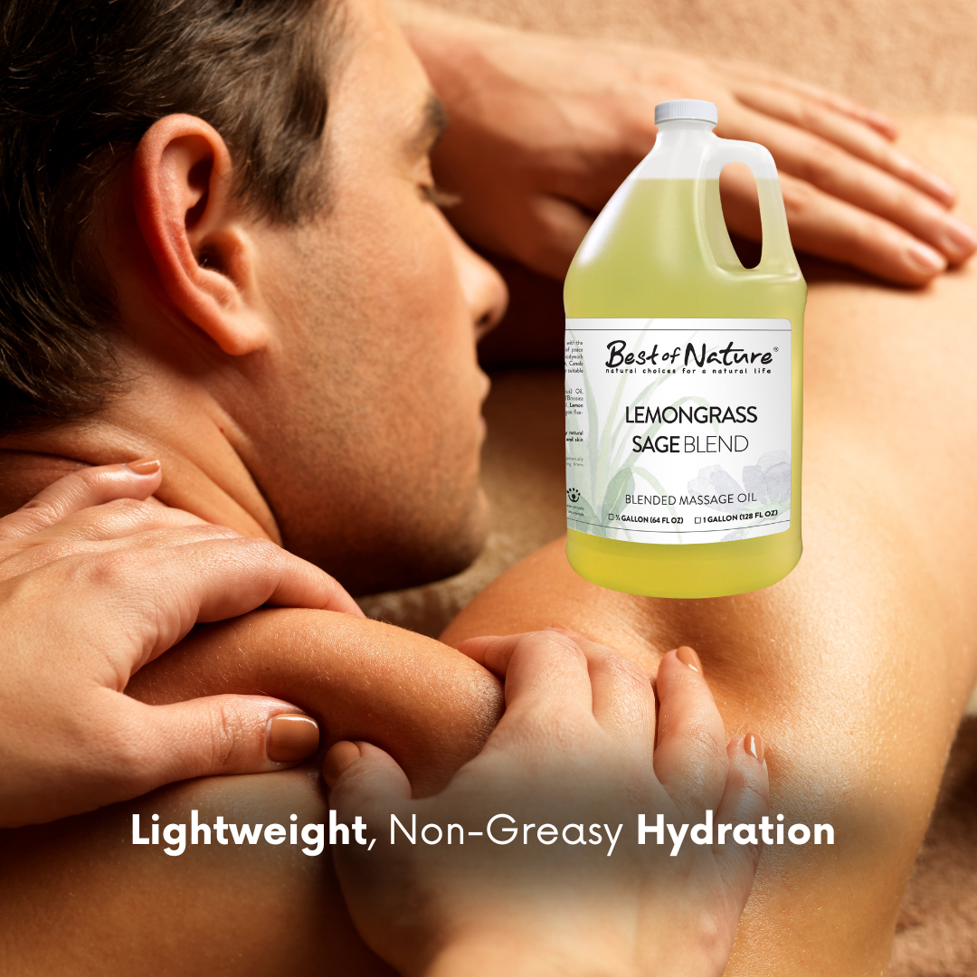 Best of Nature Lemongrass and Sage Aromatherapy Massage & Body Oil