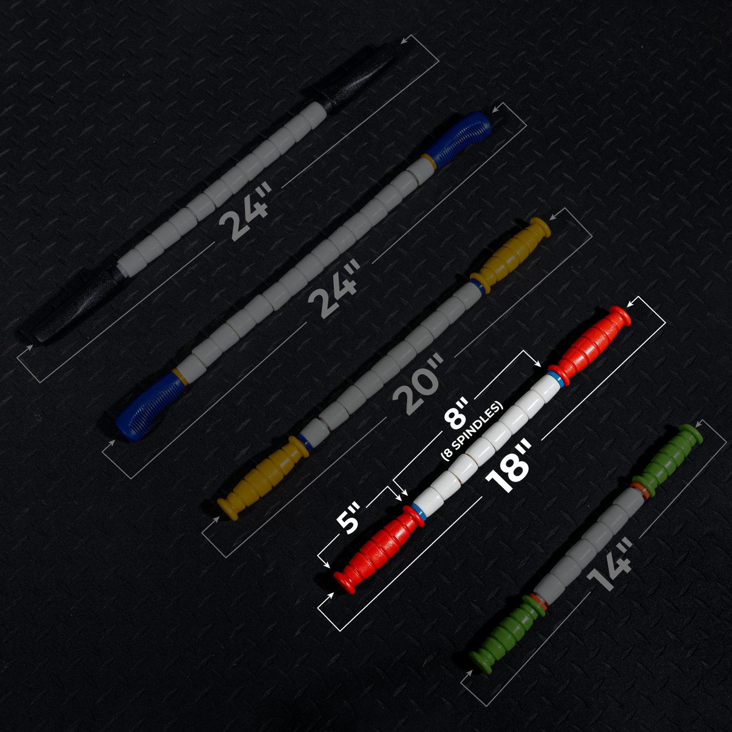 Travel Stick- 18" - The Original Stick for Massage and Recovery Routines / Travel Ready