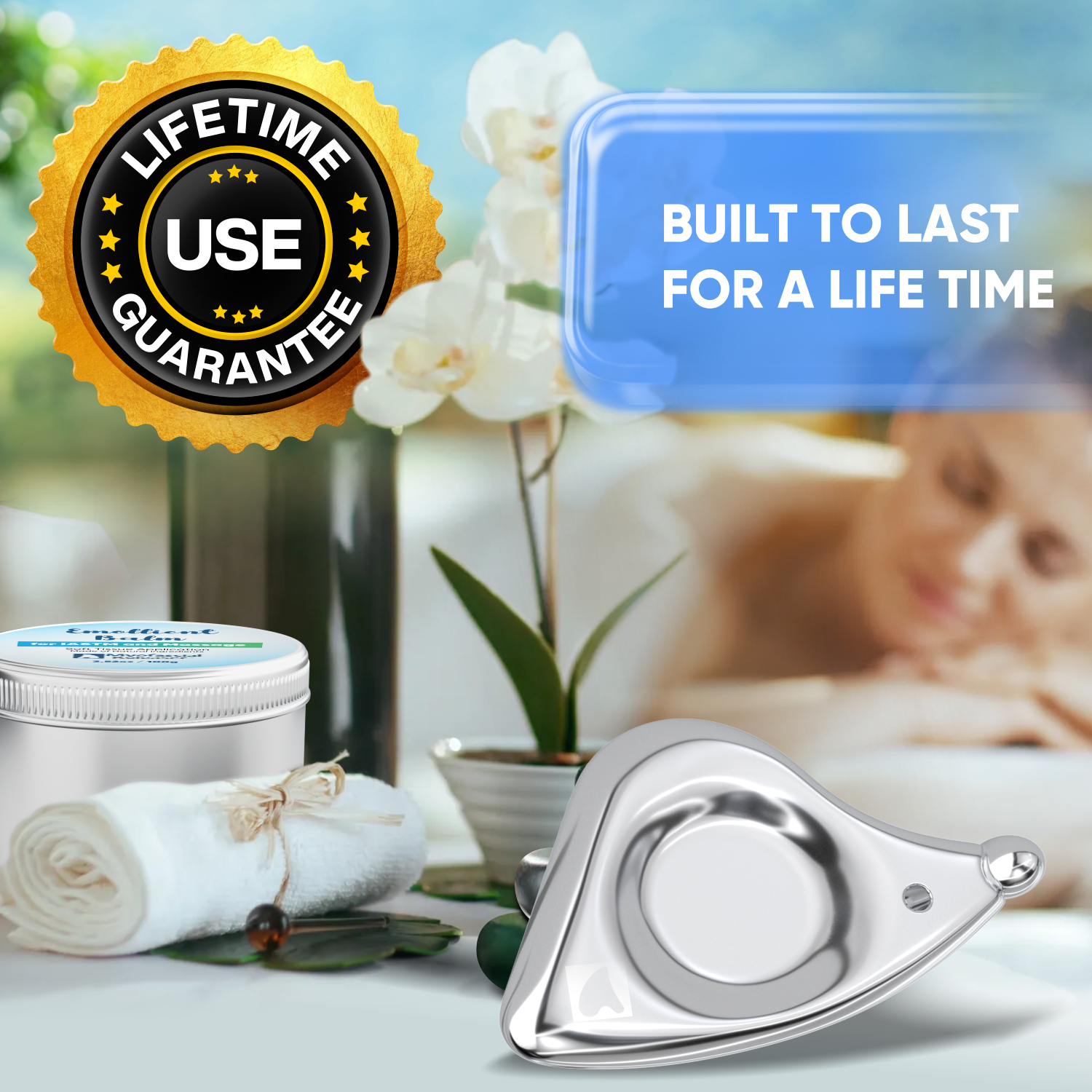 Professional Muscle Scraper Micro Tool - Patented IASTM Massage Tool for Physical Therapy, GuaSha Tool for Body Myofascial Release - Medical Grade 304 Stainless Steel