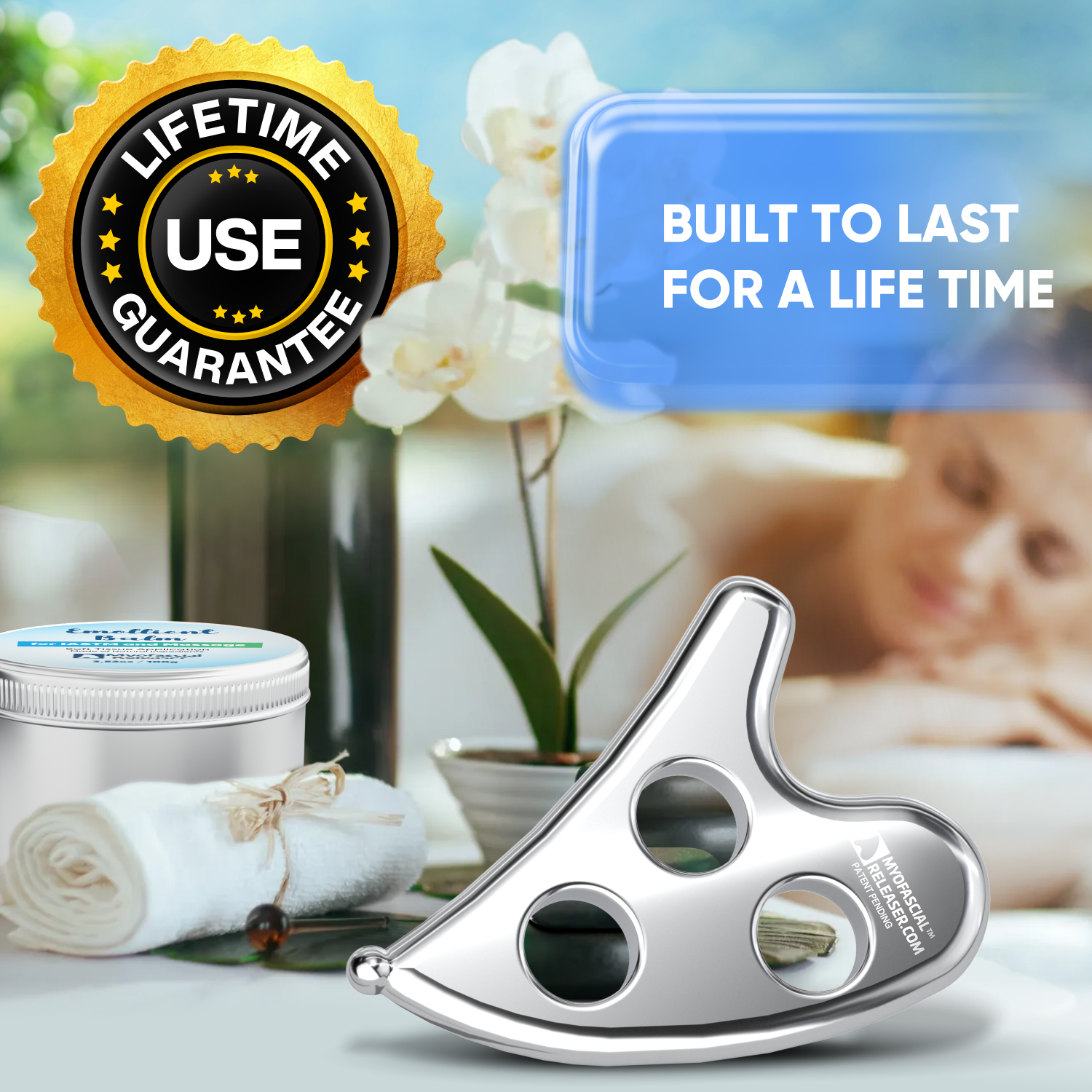 Professional Muscle Scraper - The Original - Patented IASTM Massage Tool - Medical Grade 304 Stainless Steel