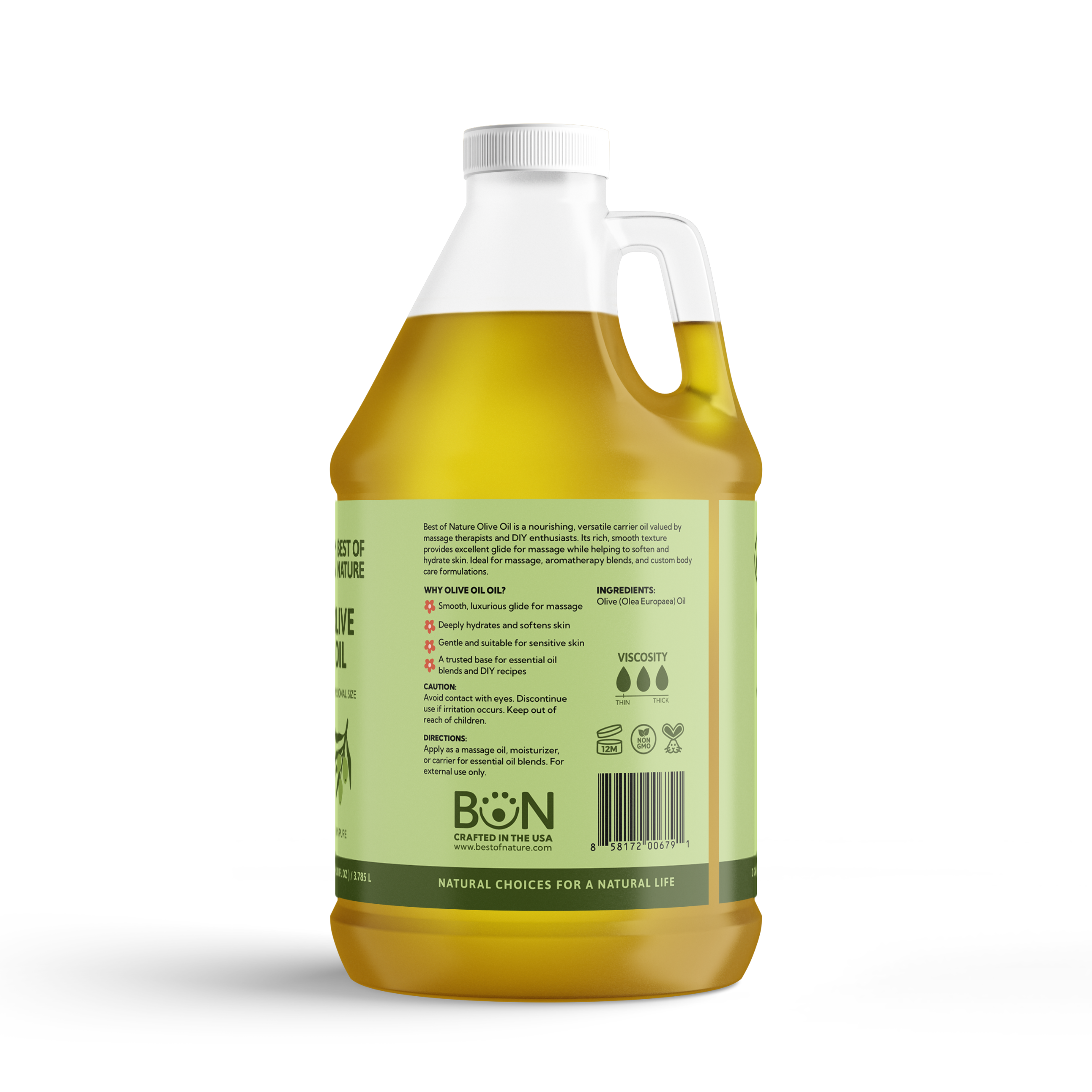 Best of Nature Olive Massage & Body Oil - 100% Pure
