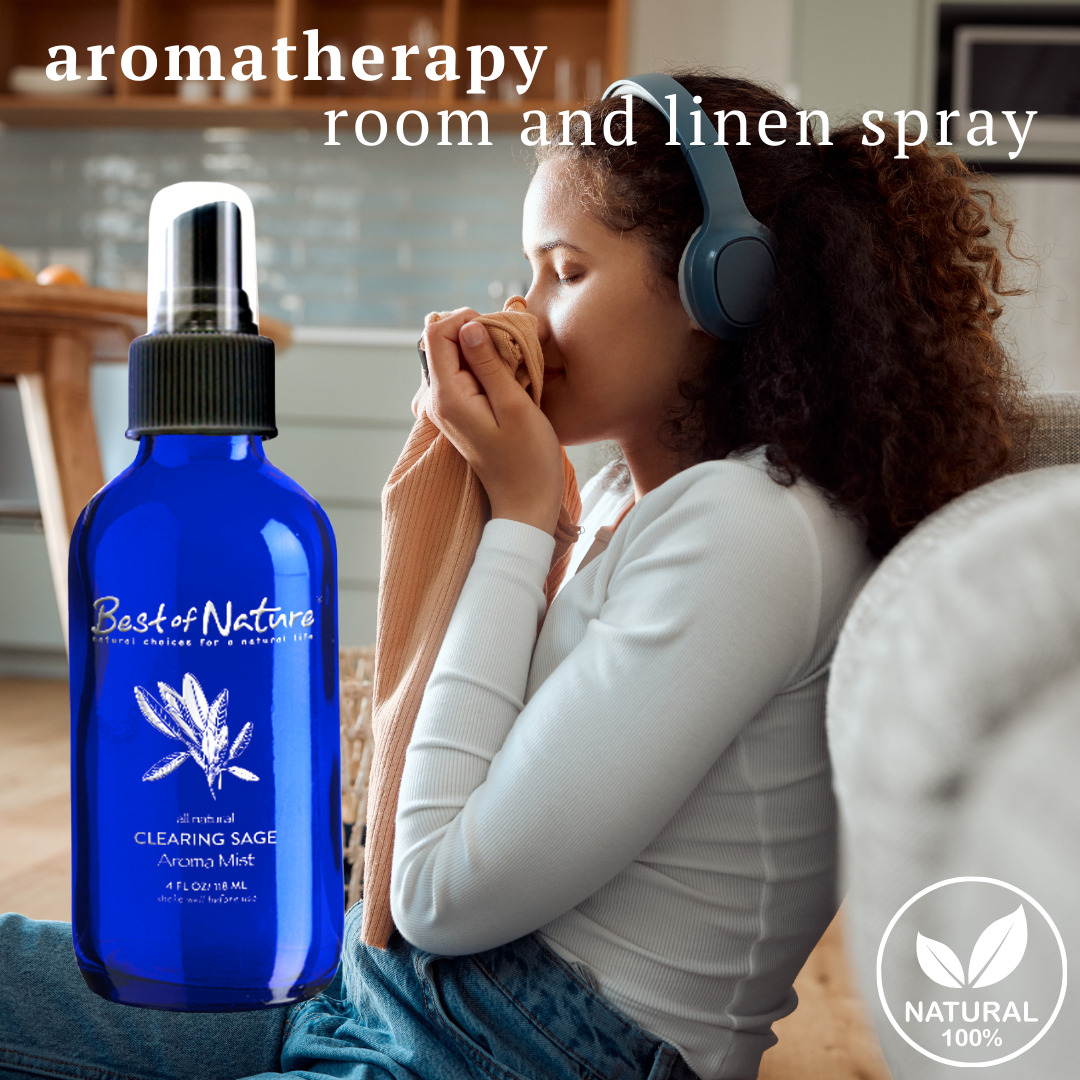 Best of Nature Clearing Sage Essential Oil Aroma Mist & Room Spray