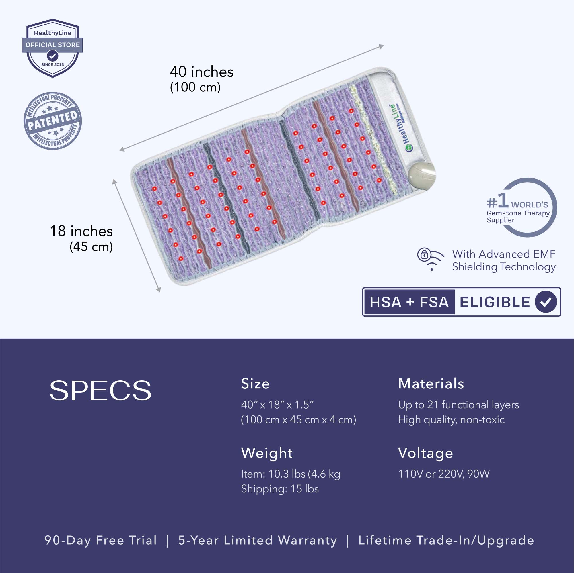 Platinum Series | PEMF Far Infrared Heating Mats