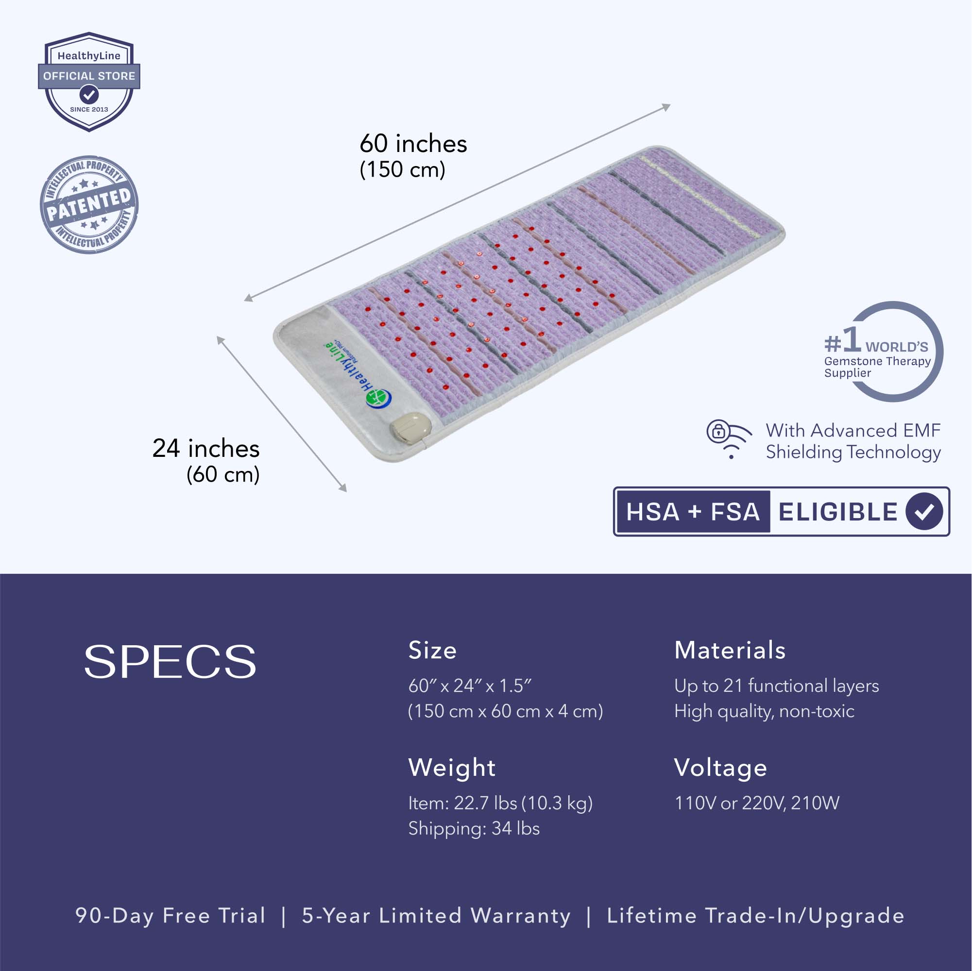 Platinum Series | PEMF Far Infrared Heating Mats