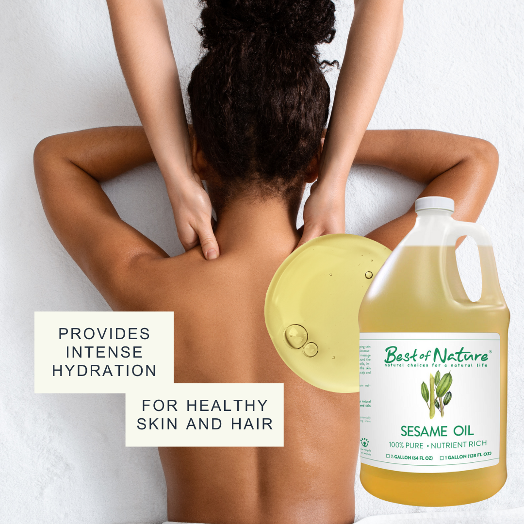 Best of Nature Sesame Massage & Body Oil - 100% Pure