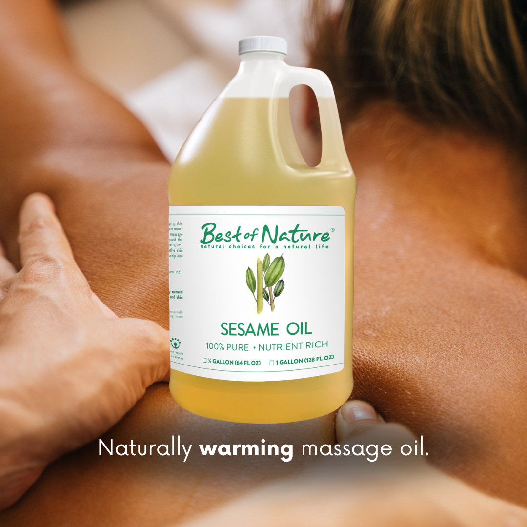 Best of Nature Sesame Massage & Body Oil - 100% Pure