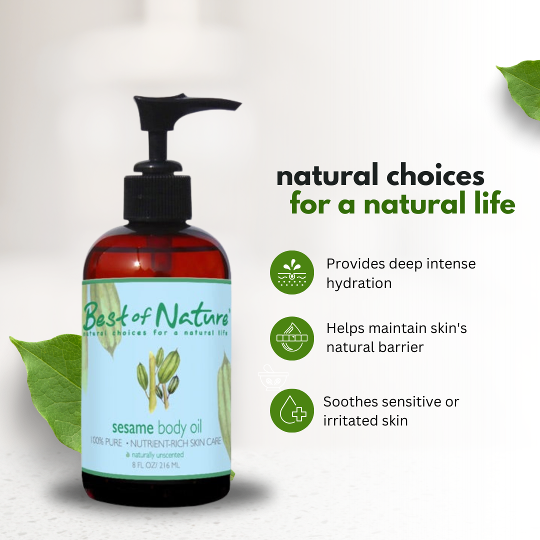 Best of Nature Sesame Massage & Body Oil - 100% Pure