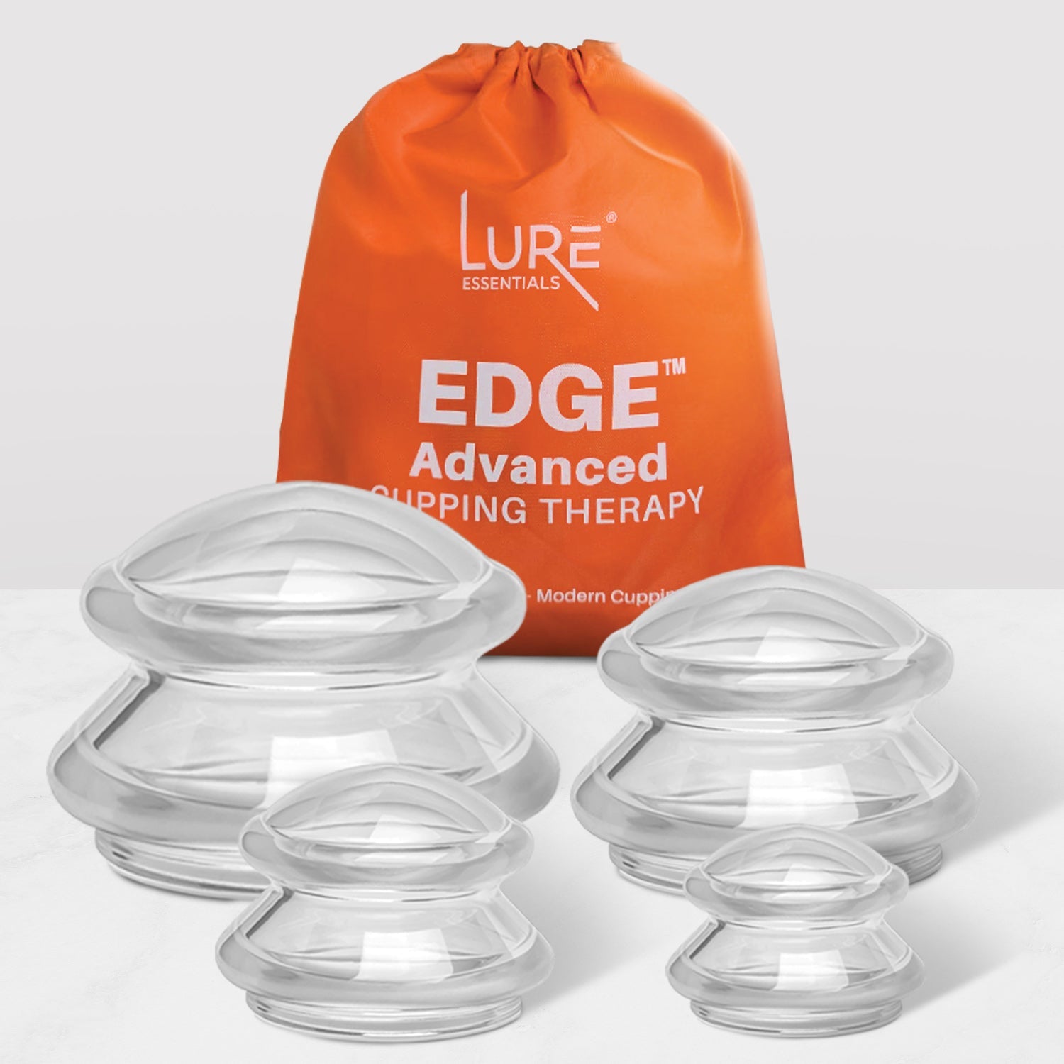 EDGE™ Cupping Therapy Set Blue, 4 Cups