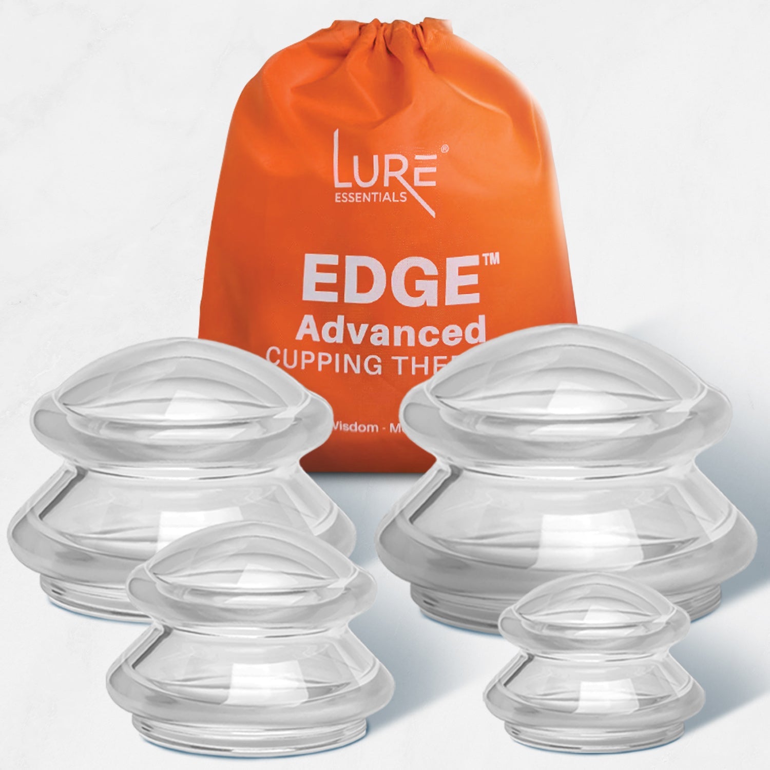 EDGE™ Cupping Therapy Set Blue, 4 Cups