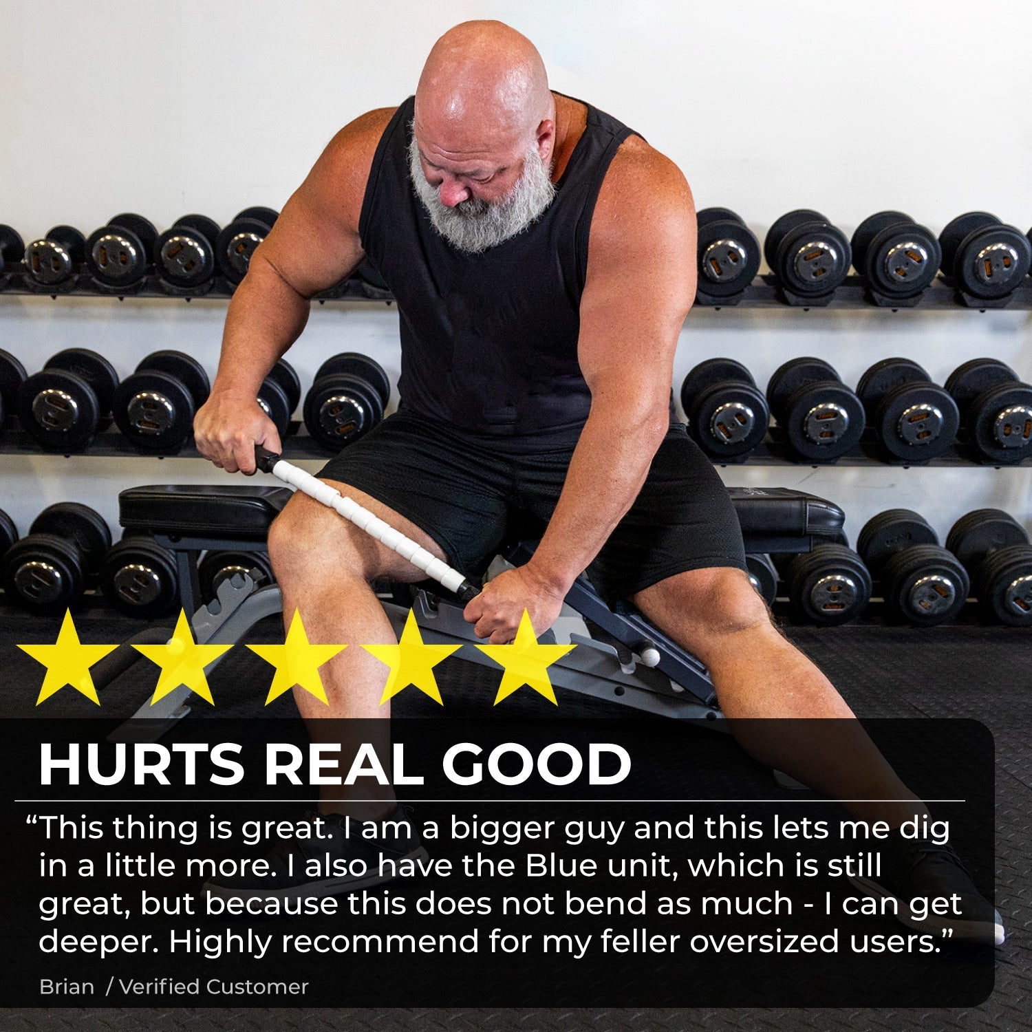 Stiff Stick - 24" - The Original Stick for Massage and Recovery Routines - Professional Therapeutic Use