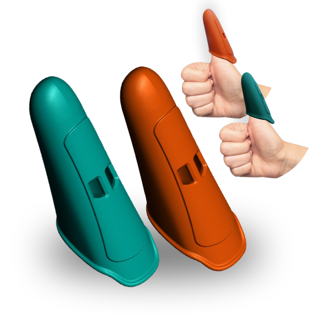 Thumbsavers Advance Massage Tool for Deep Tissue and Trigger Point Massage – Thumb and Joint Support for Massage Therapists, Chiropractors and Physical Therapists with Improved Venting and Sensitive Tip – Hand Protection Aid (Available in Small and Large)