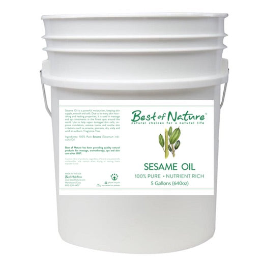 Pure Sesame Massage and Body Oil 5 gallon pail