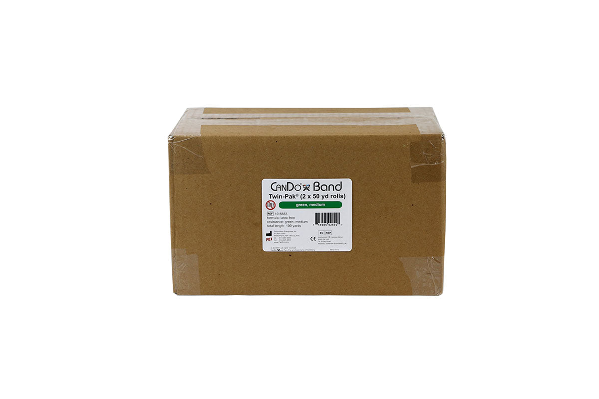 Latex Free Exercise Bands - 25 50 & 100 Yard Rolls - CanDo