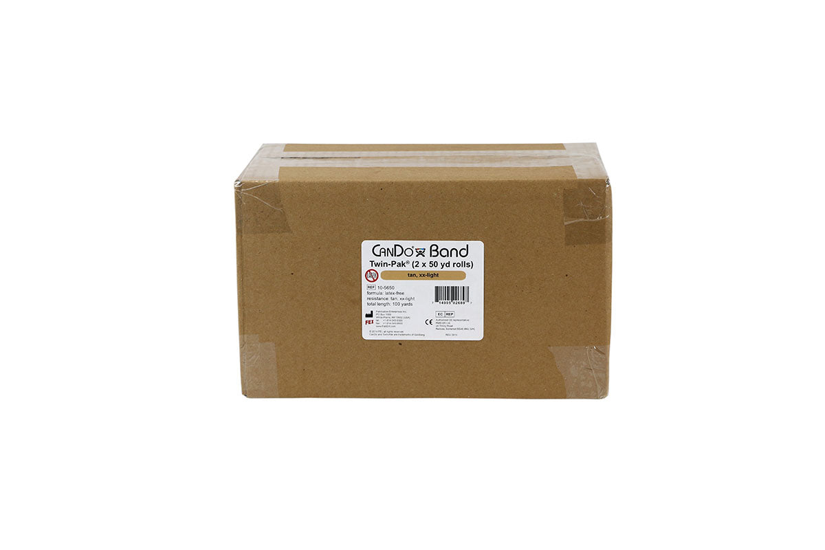 Latex Free Exercise Bands - 25 50 & 100 Yard Rolls - CanDo
