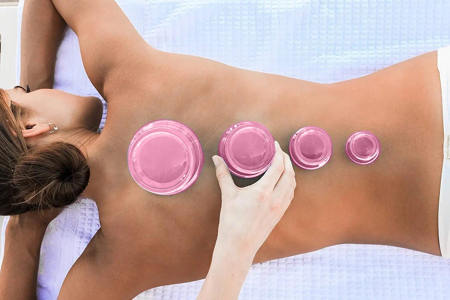 EDGE™ Cupping Therapy Set Blue, 4 Cups
