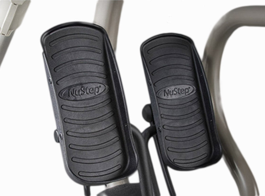 NuStep T4r Recumbent Cross Training Bicycle Pedals For Feet and Foot Rest