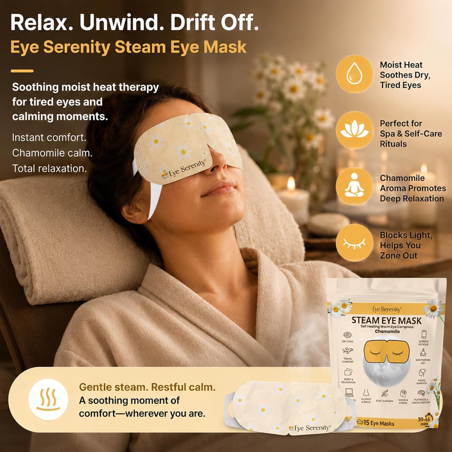 Eye Serenity Steam Eye Mask - CHAMOMILE