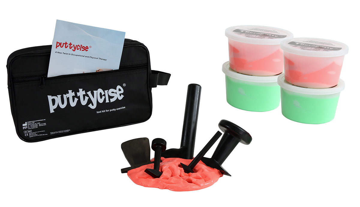 Theraputty & Puttycise Exercise Putty & 5 Piece Tool Set - CanDo