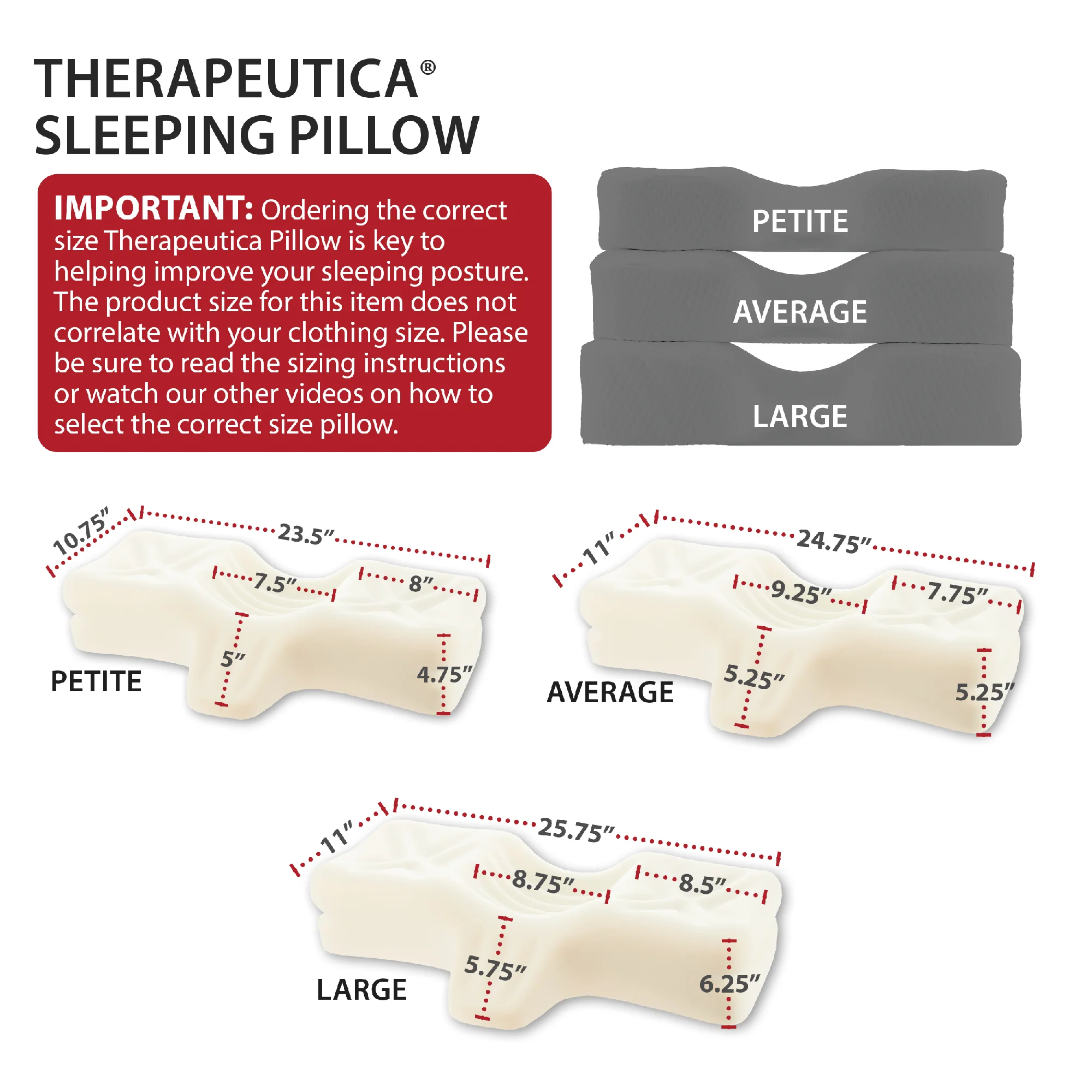 Therapeutica Orthopedic Sleeping Pillow