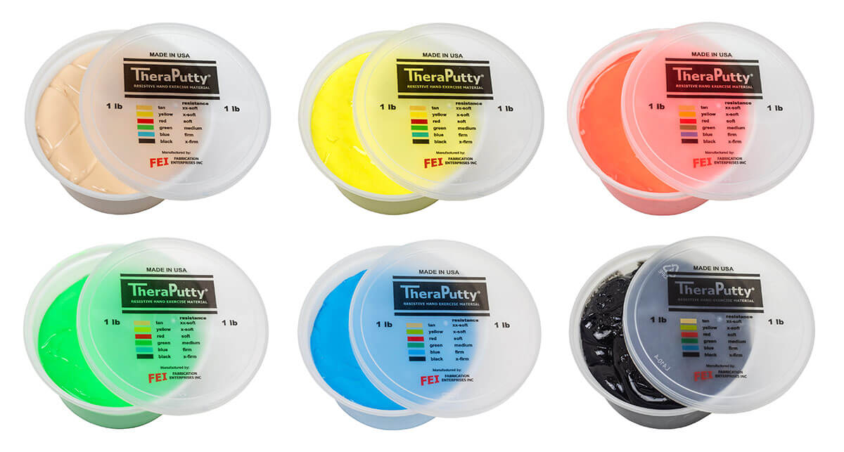Theraputty Antimicrobial Exercise Putty - 1lb 5lb & 50lb Containers - CanDo