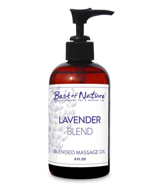 Best of Nature Lavender Blend Massage Oil - 8oz