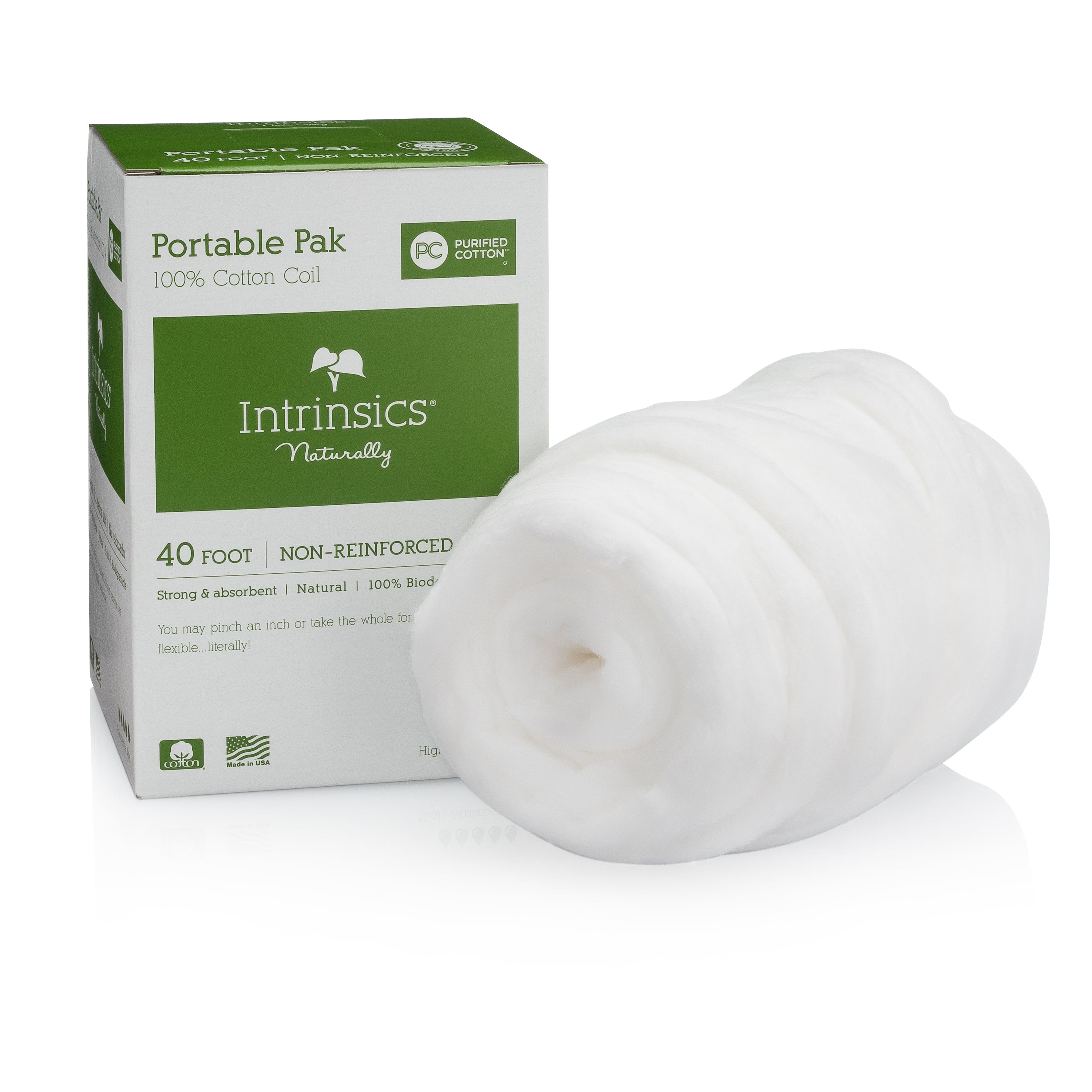 Portable Pak 100% Cotton Coil - 40 Feet