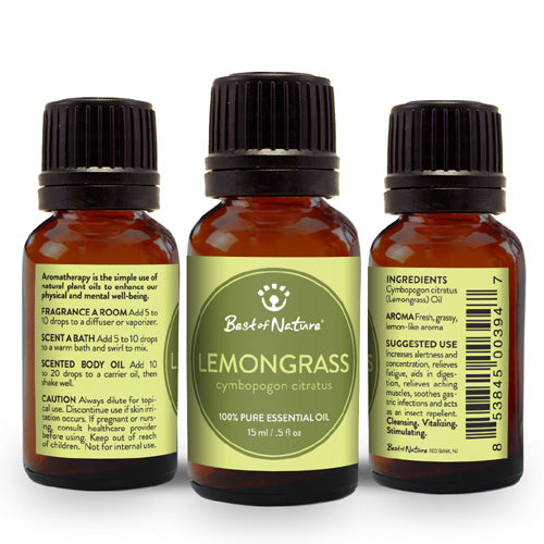 Best of Nature 100% Pure Lemongrass Essential Oil