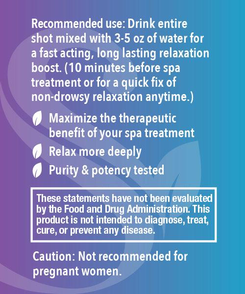 Spa Tonics Relax Spa Shot - Innovative Wellness Concentrate