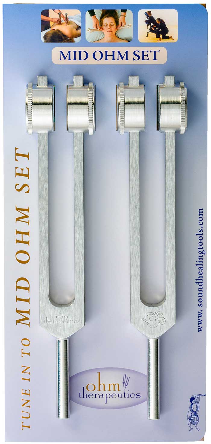 Mid Ohm Tuning Fork Set -  (136.1 HZ EA) - Practitioner Starter Set - Spa & Bodywork Market