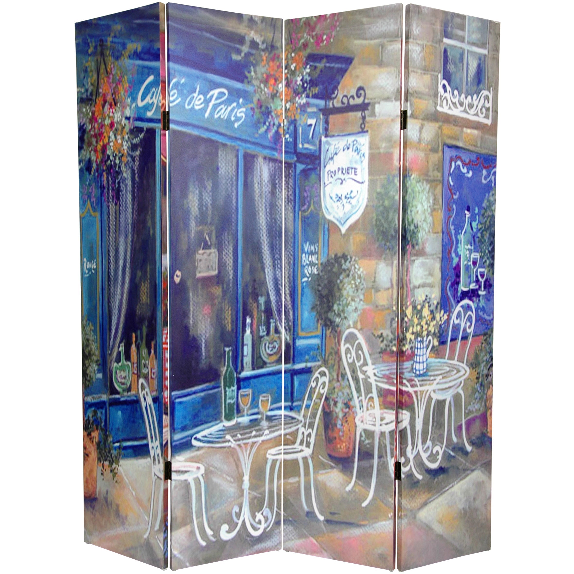 Parisian Cafe Art Print Screen (Canvas/Double Sided)