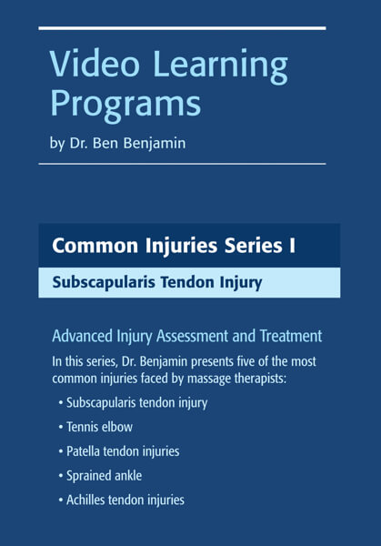Common Injuries Orthopedic Massage Series 6 Video DVD Set - Ben Benjamin