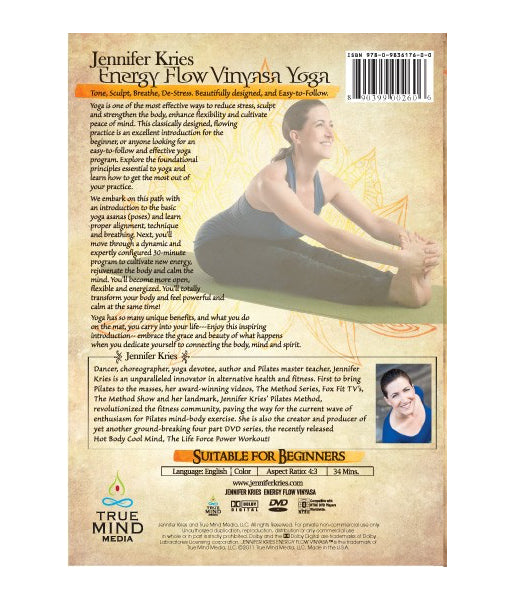 Energy Flow Vinyasa Yoga Video on DVD - Jennifer Kries