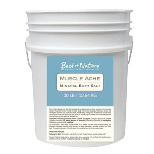 Best Of Nature Muscle Ache Mineral Bath Salt - 5lb Bag