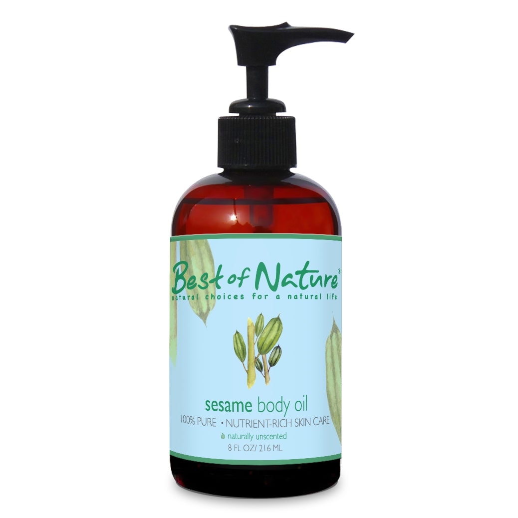Best of Nature 100% Pure Sesame Massage & Body Oil - 8oz