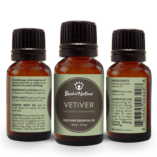 Best of Nature 100% Pure Vetiver Essential Oil