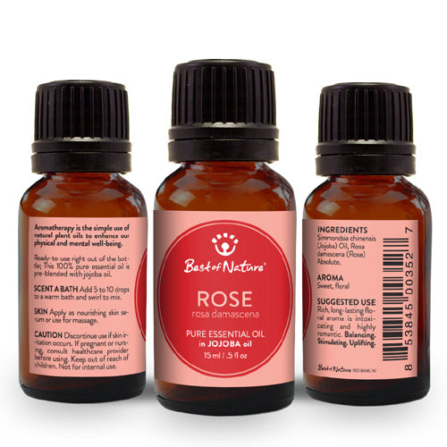 Rose Absolute Essential Oil blended with Jojoba Oil