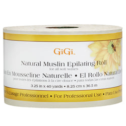 GiGi Natural Muslin Epilating Roll - 40 yds x 3 1/4"