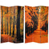 Autumn Trees Art Print Screen (Canvas/Double Sided) - Spa & Bodywork Market