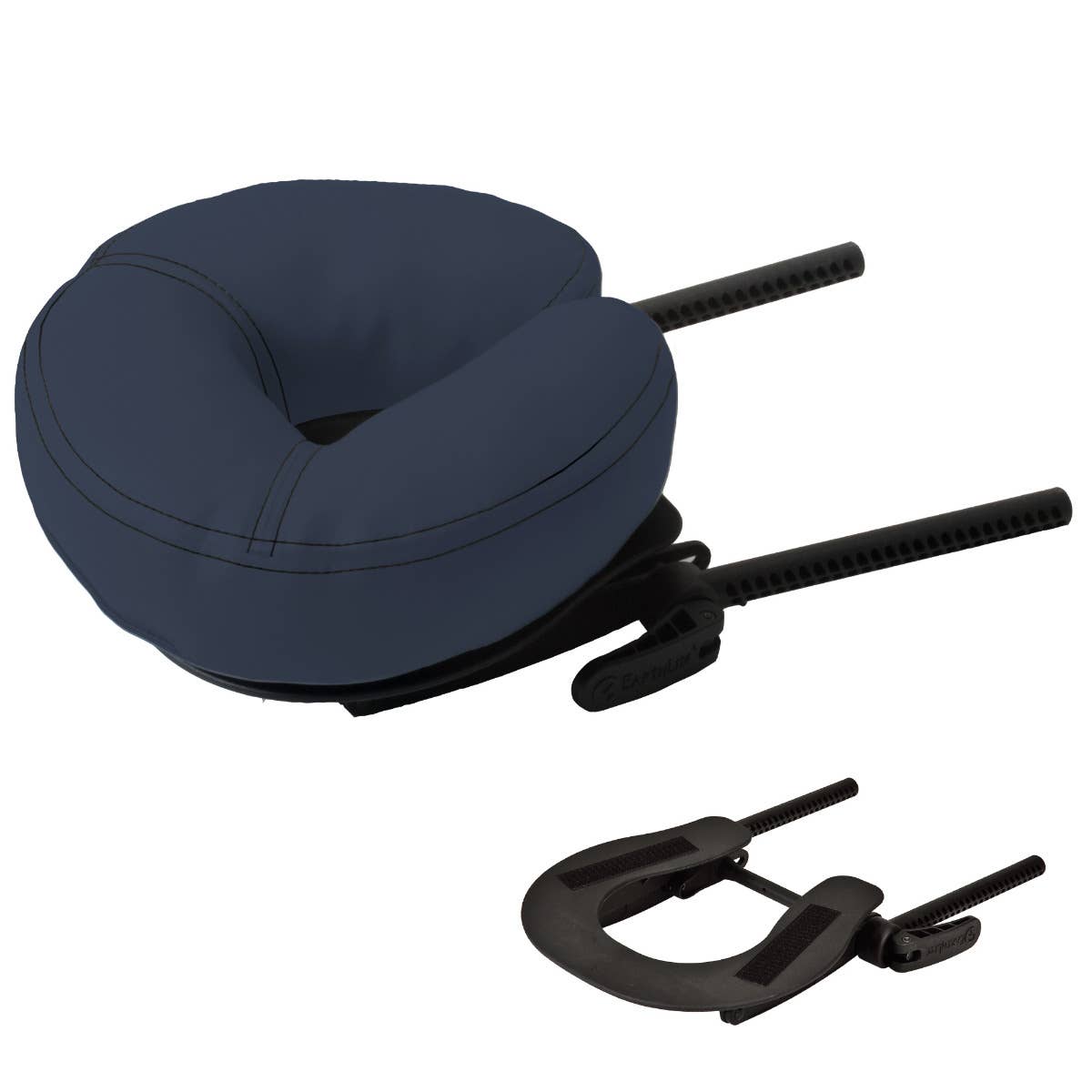 Earthlite Deluxe Adjustable Headrest - Platform and Cushion (Mystic Blue)