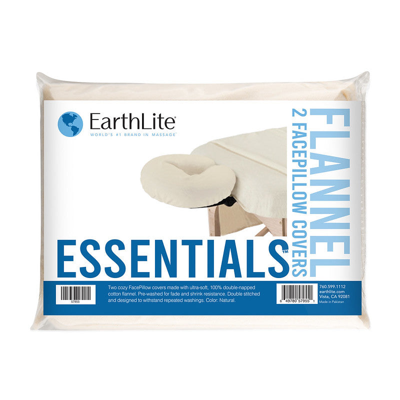 Earthlite Essentials™ Flannel FacePillow Covers (2-pack) - Natural
