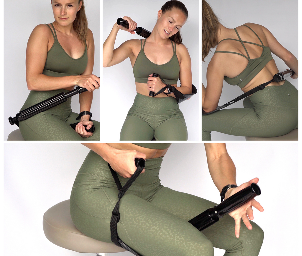 The Relver by Nexxbar - Self Leveraged Deep Tissue Foam Roller, Muscle Spasm & Trigger Point Pain Relief Massage Tool