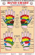 Hand Reflexology Wall Chart, Laminated